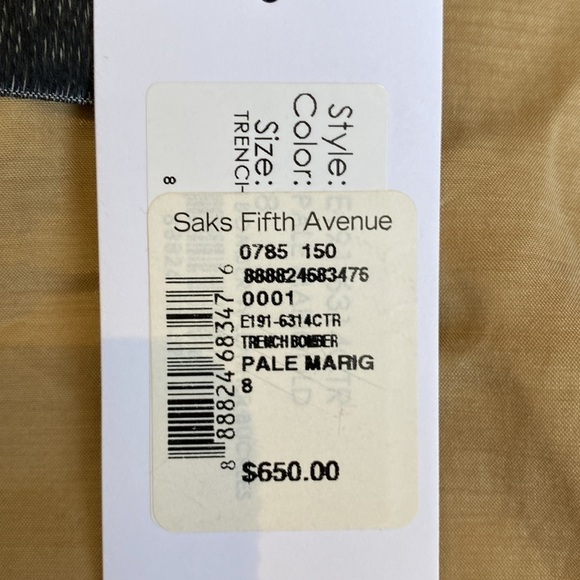 Phillip Lim 3.1 Trench Bomber marigold yellow jacket 8 NWT - Picture 6 of 8